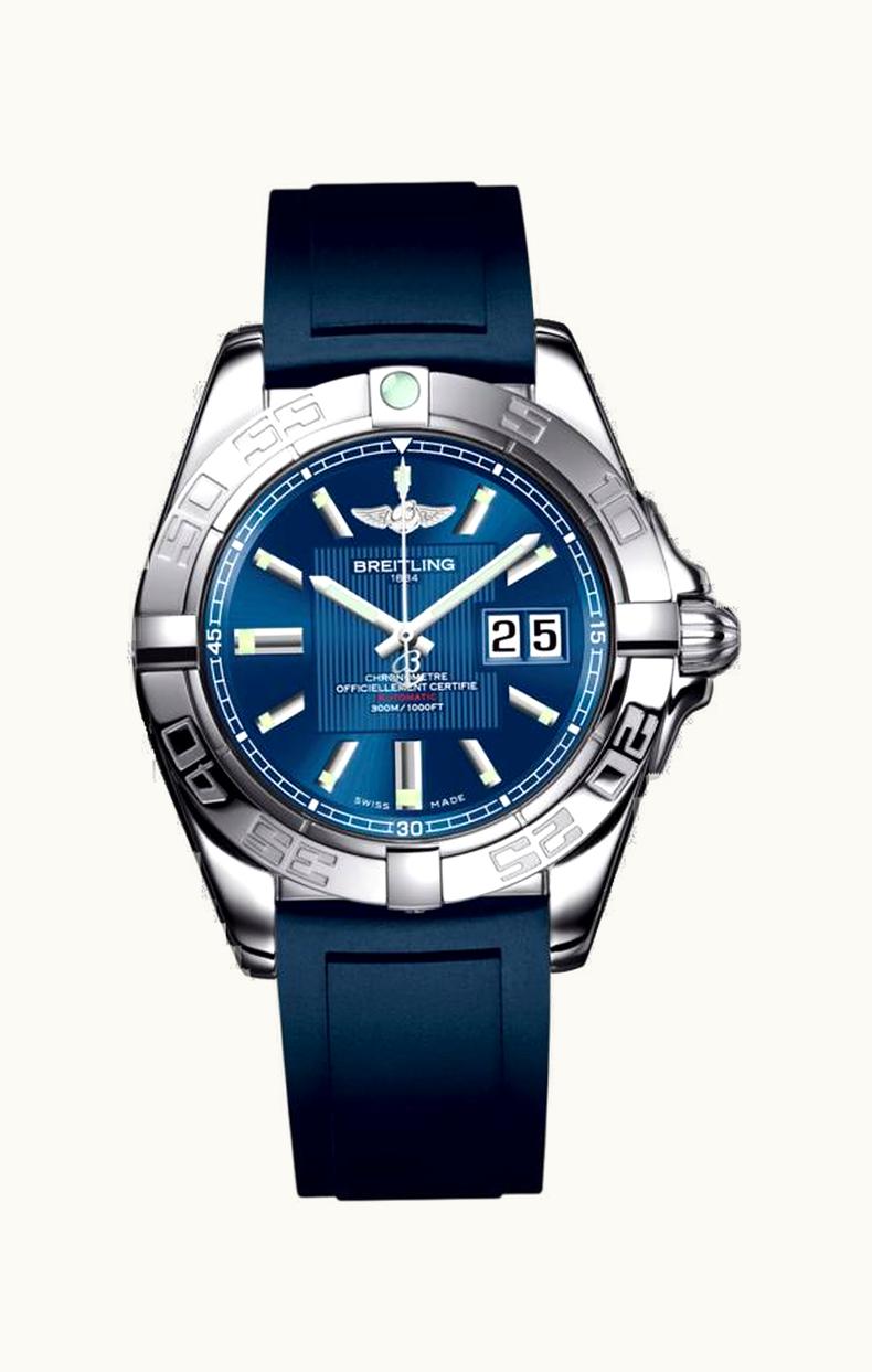 Breitling Galactic 41 Stainless Steel / Metallica Blue / Rubber