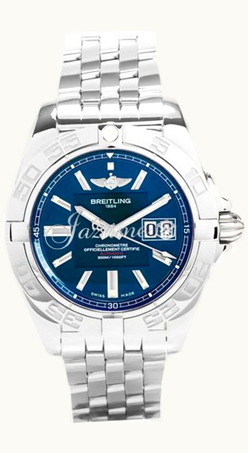 Breitling Galactic 41 Stainless Steel / Metallica Blue / Bracelet