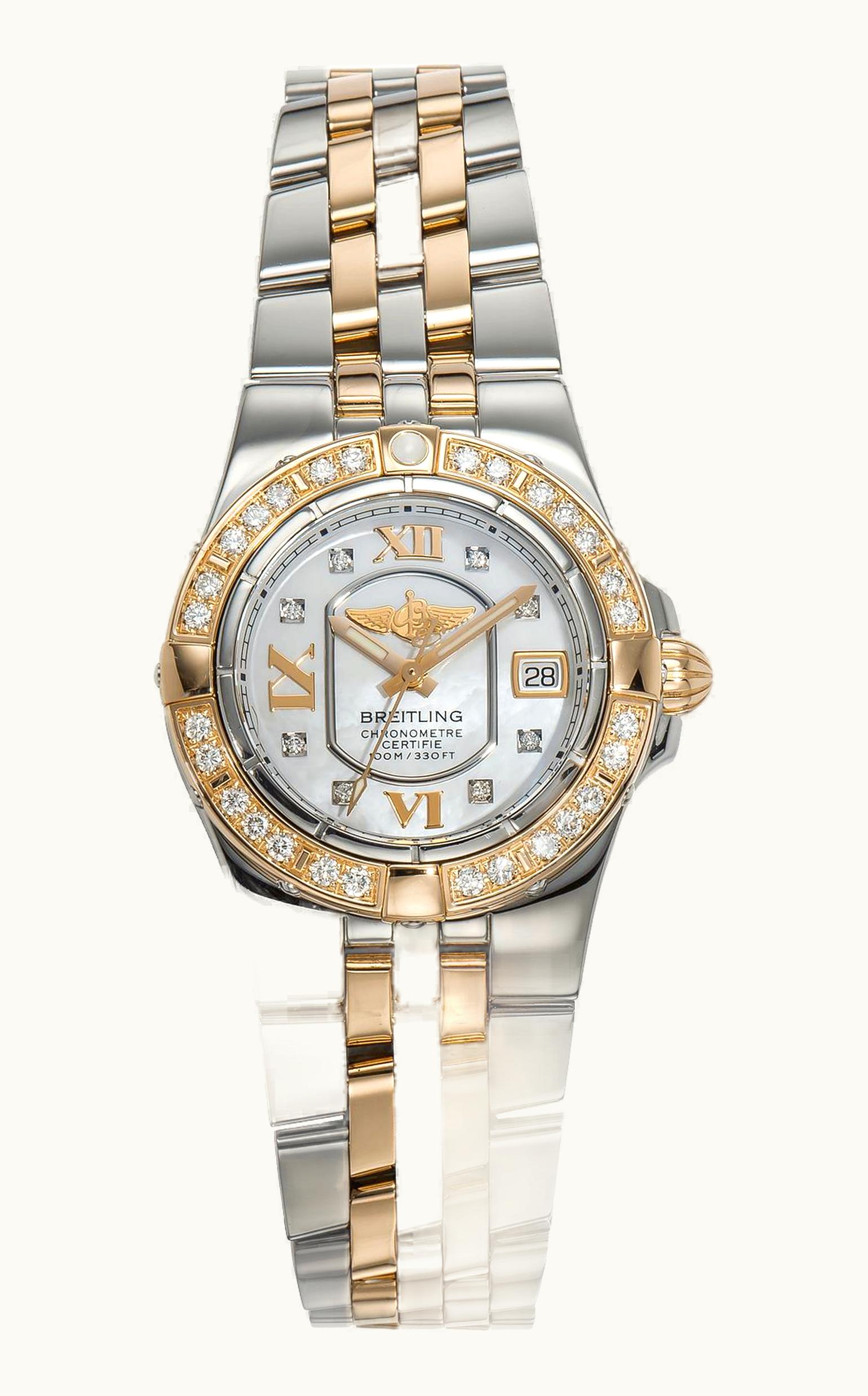 Breitling Galactic 30 White / Diamond / Bracelet