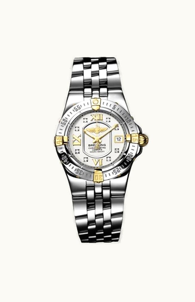 Breitling Galactic 30 Two Tone White / Diamond / Teju