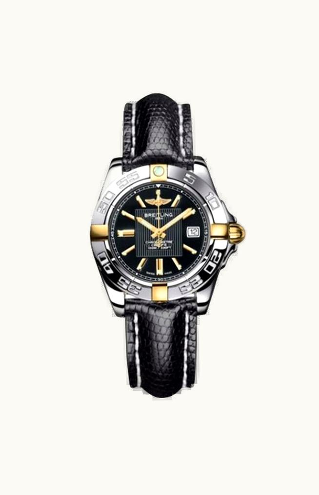 Breitling Galactic 30 Two Tone Black / Diamond / Bracelet
