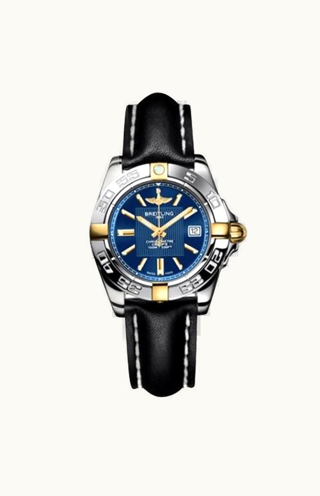 Breitling Galactic 30 Two Tone Blue / Roman / Bracelet