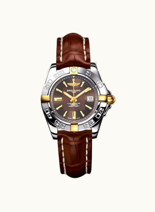 Breitling Galactic 32 Two Tone Bronze / Alligator