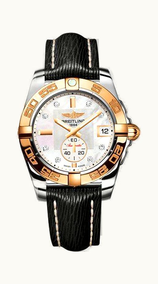 Breitling Galactic 36 Automatic Stainless Steel / Rose Gold / Pearl Diamond / Teju