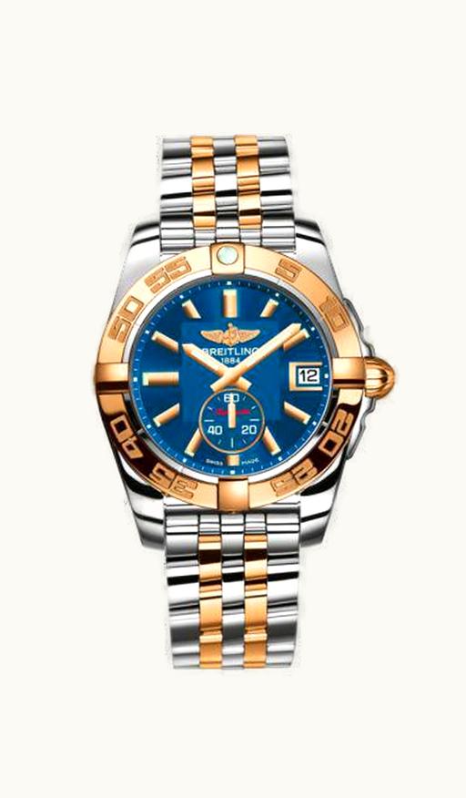 Breitling Galactic 36 Automatic Stainless Steel / Rose Gold / Gun Blue / Bracelet