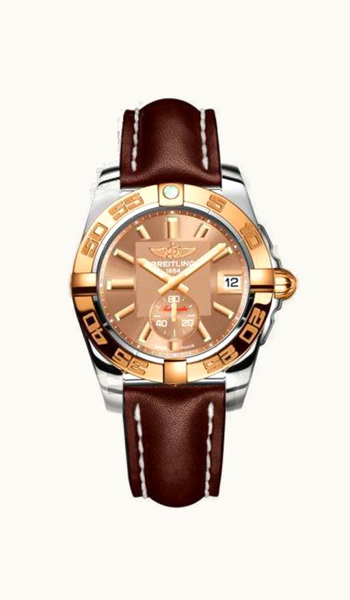 Breitling Galactic 36 Automatic Stainless Steel / Rose Gold / Copperhead Bronze / Calf