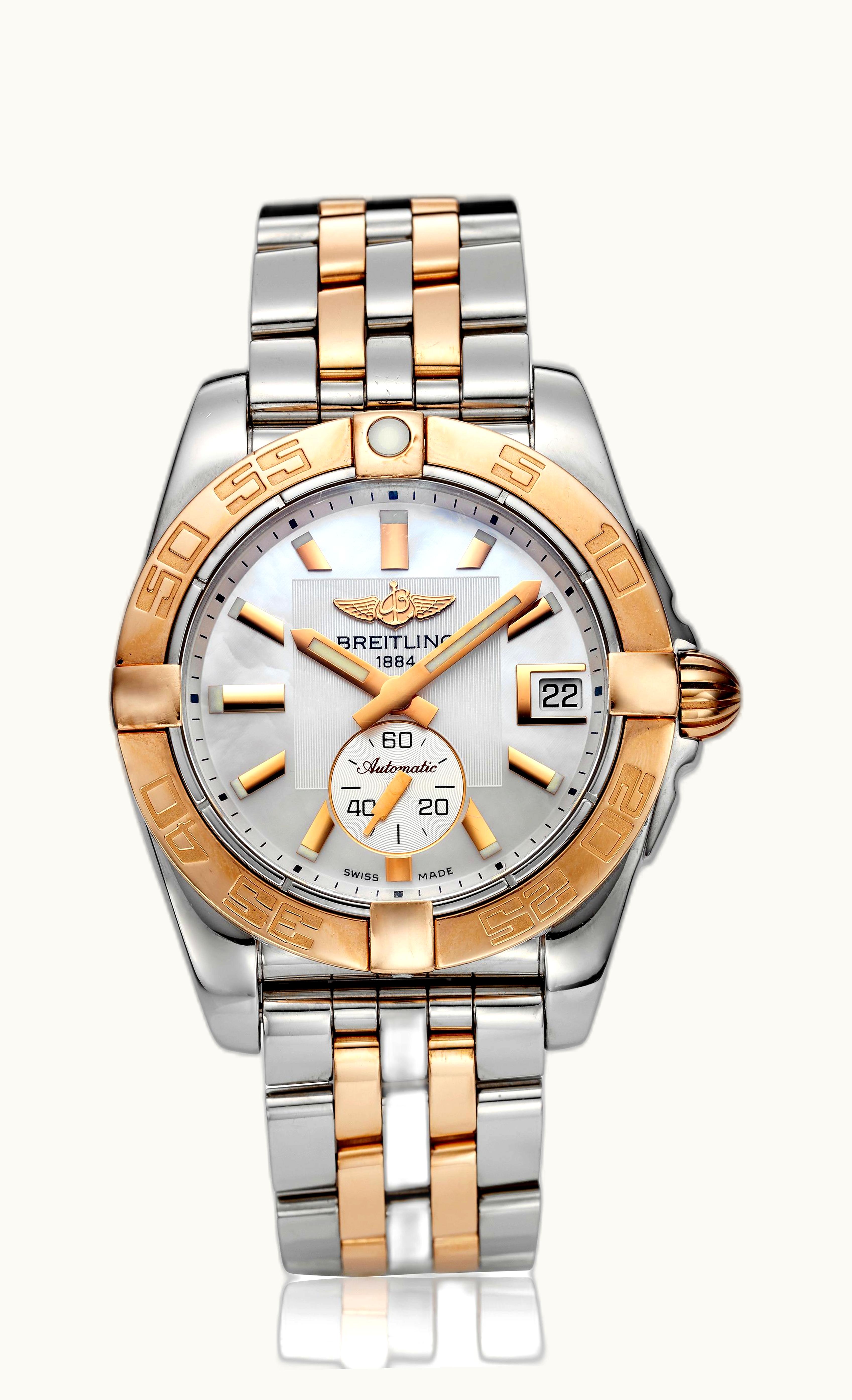 Breitling Galactic 36 Automatic Rose Gold / Pearl / Bracelet