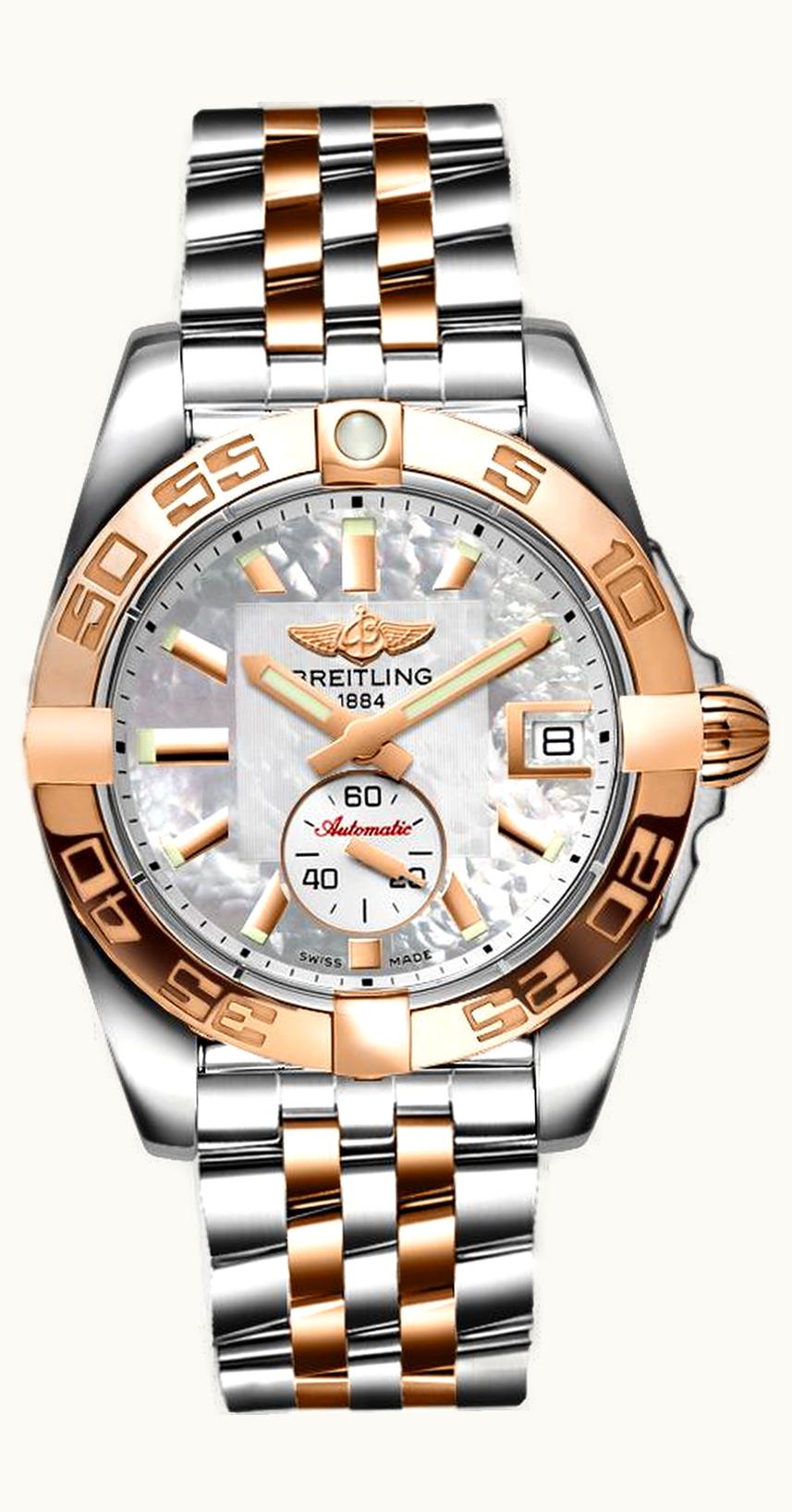 Breitling Galactic 36 Automatic Rose Gold / Pearl / Calf