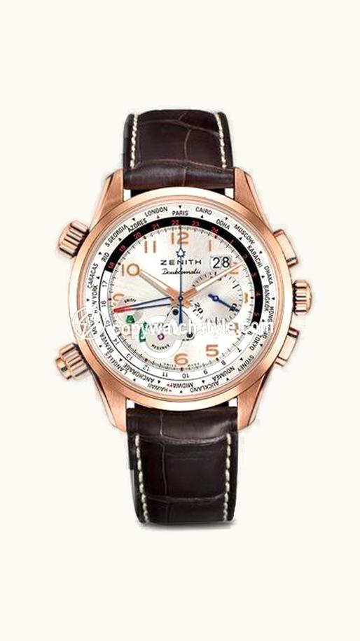 Breitling Montbrillant 01 Red Gold / Mercury Silver / Croco