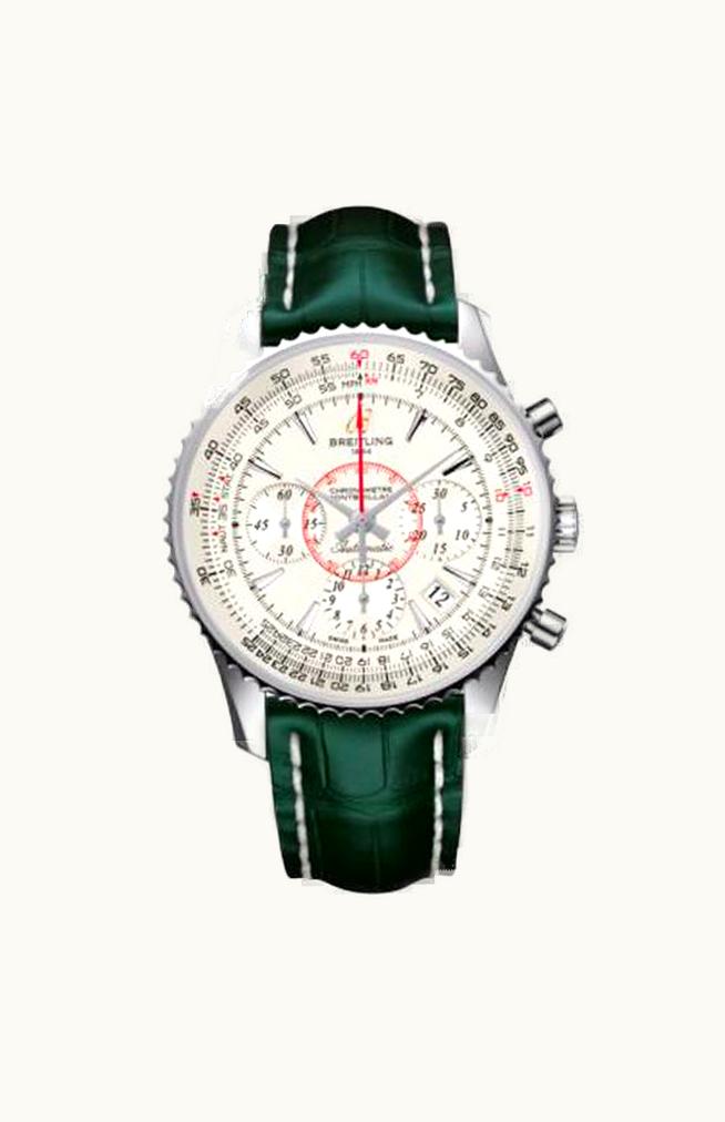 Breitling Montbrillant 01 Stainless Steel / Mercury Silver / Croco