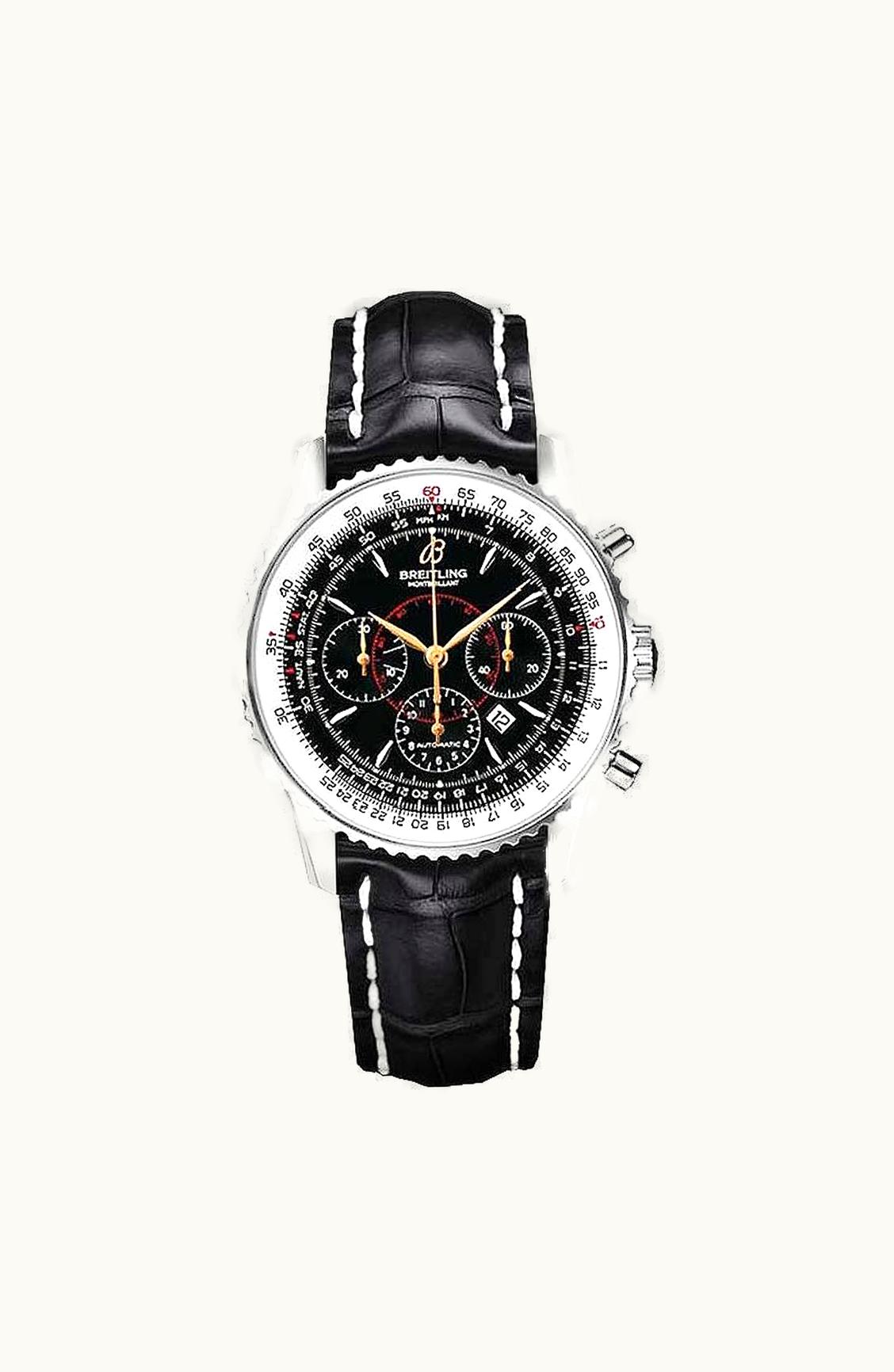 Breitling Montbillant Black / Calf