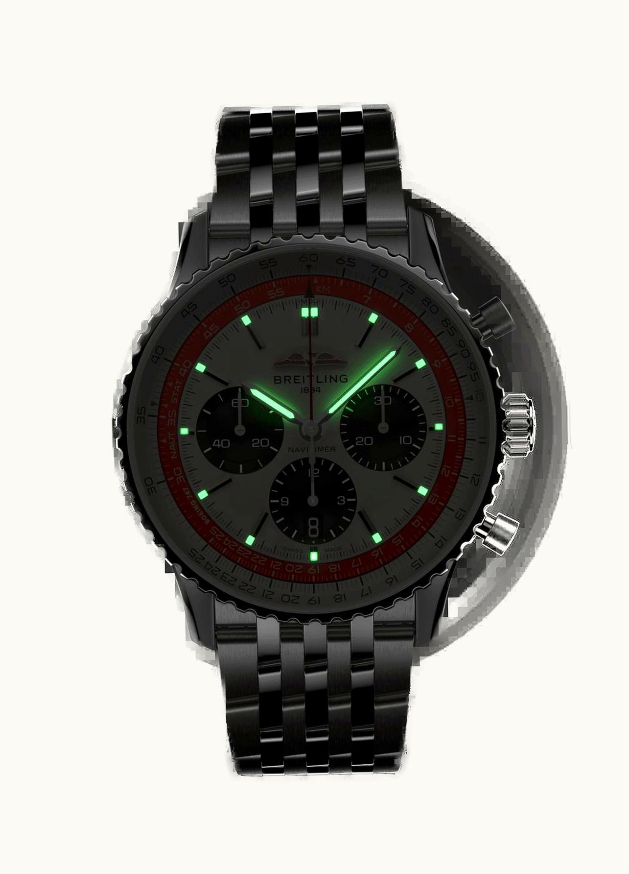 Breitling Navitimer B01 Chronograph 43 Red Gold / Green / Boutique Edition