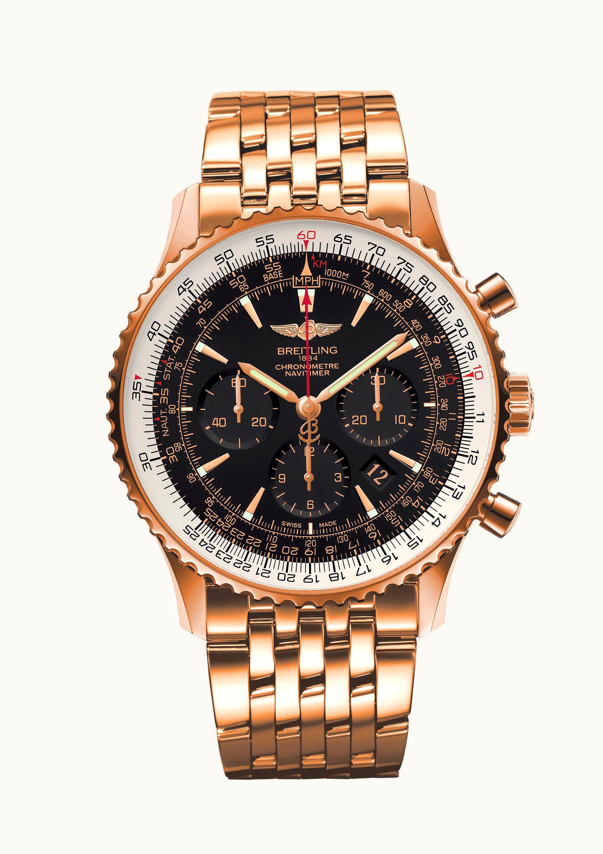 Breitling Navitimer 01 46 Red Gold / Black / Bracelet