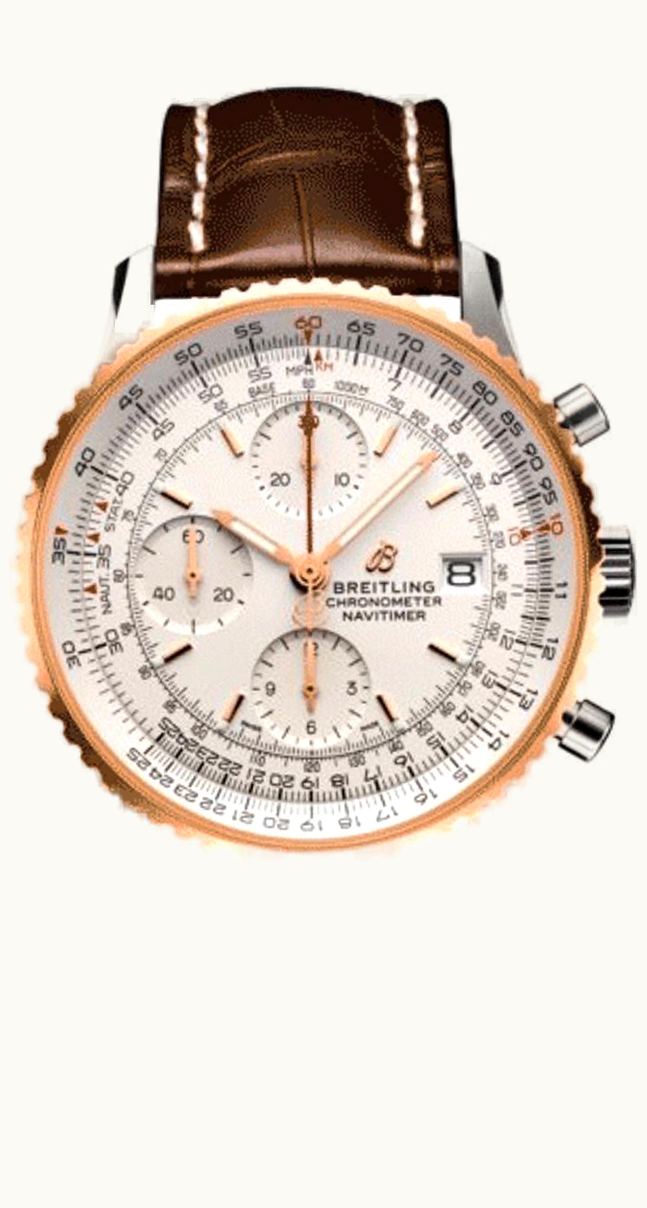 Breitling Navitimer 1 Chronograph 41 Stainless Steel / Red Gold / Silver / Bracelet
