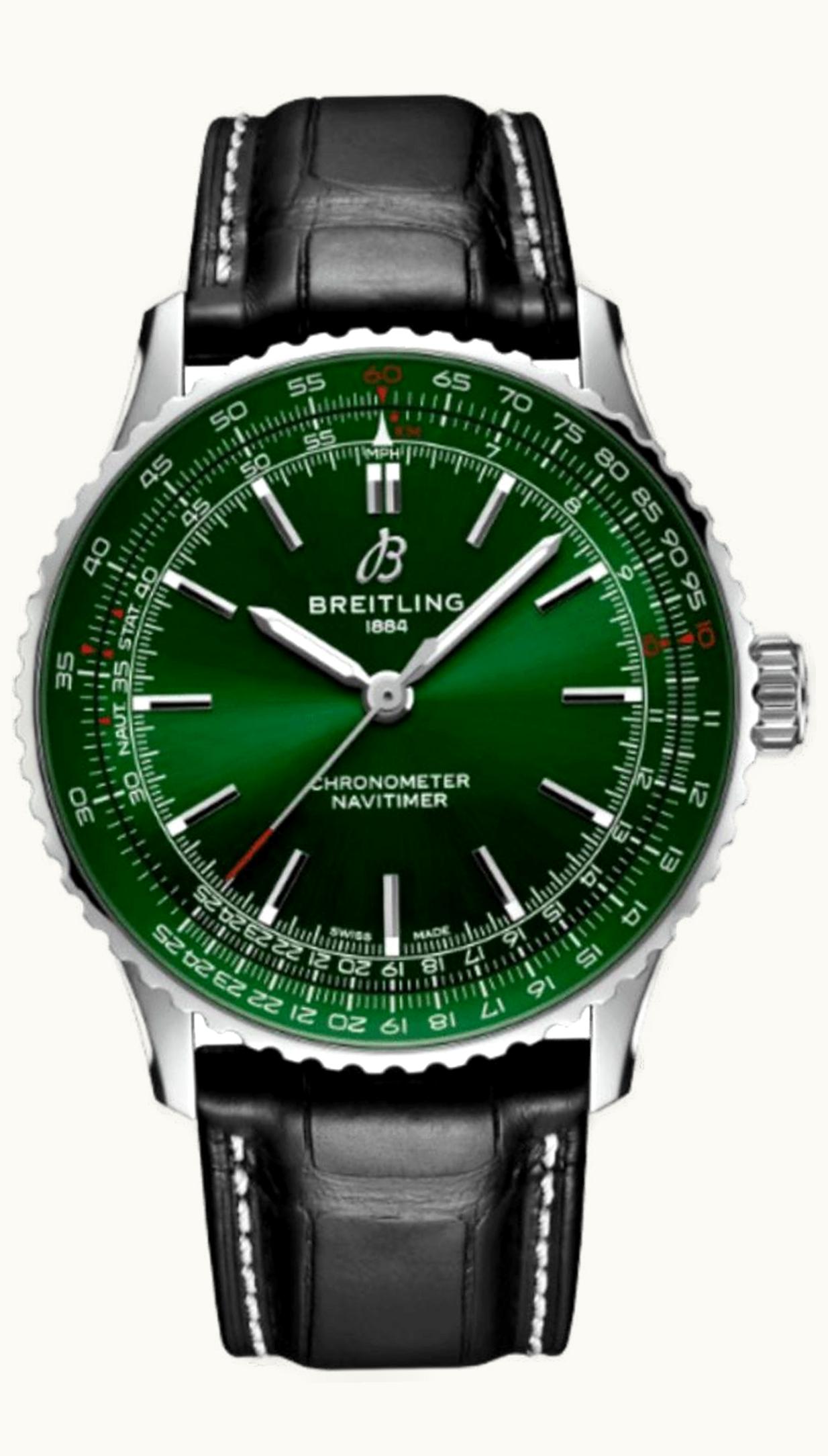 Breitling Navitimer Automatic 41 Automatic Stainless Steel / Green