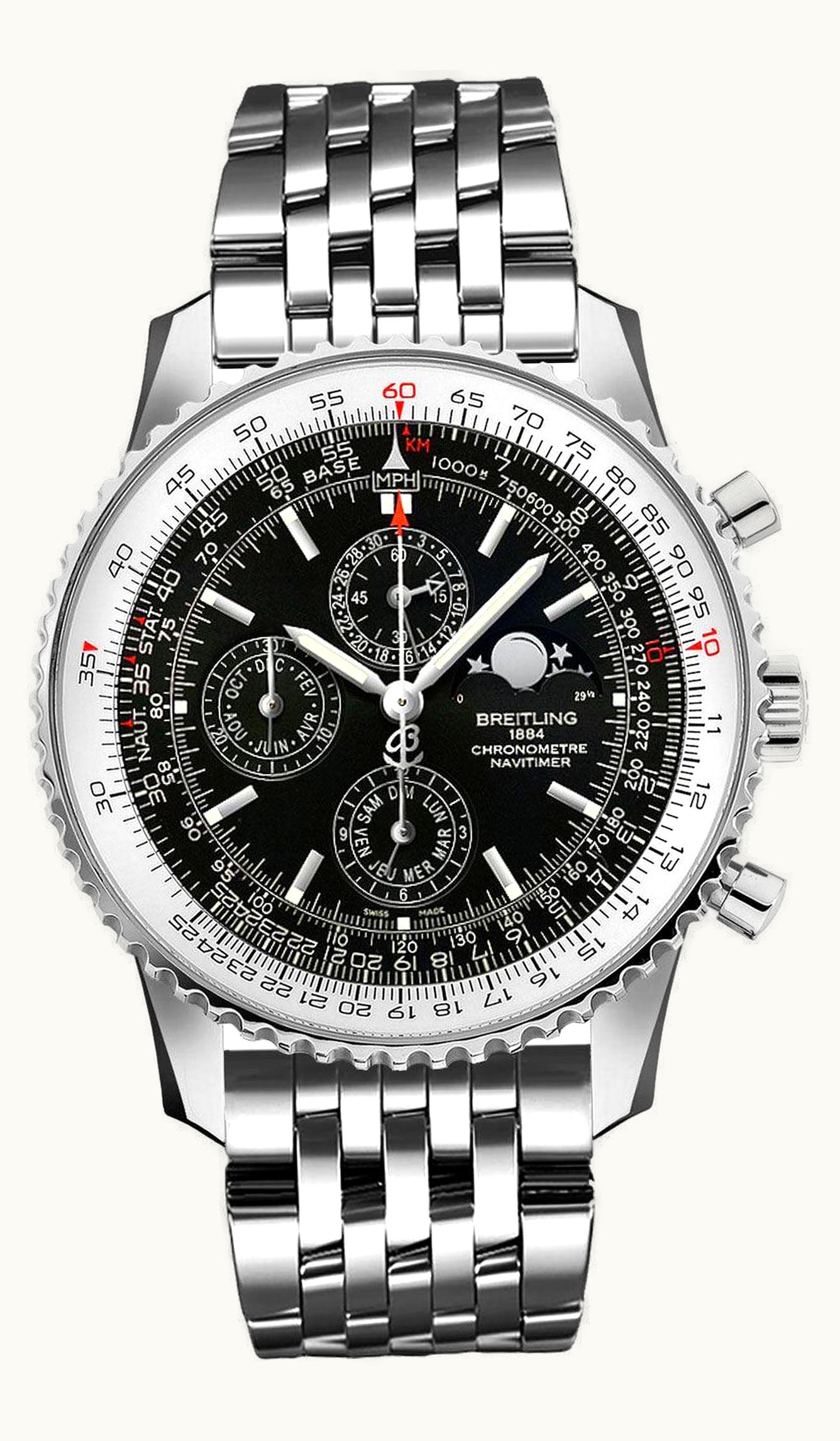 Breitling Navitimer 1461 Stainless Steel / Black / Bracelet