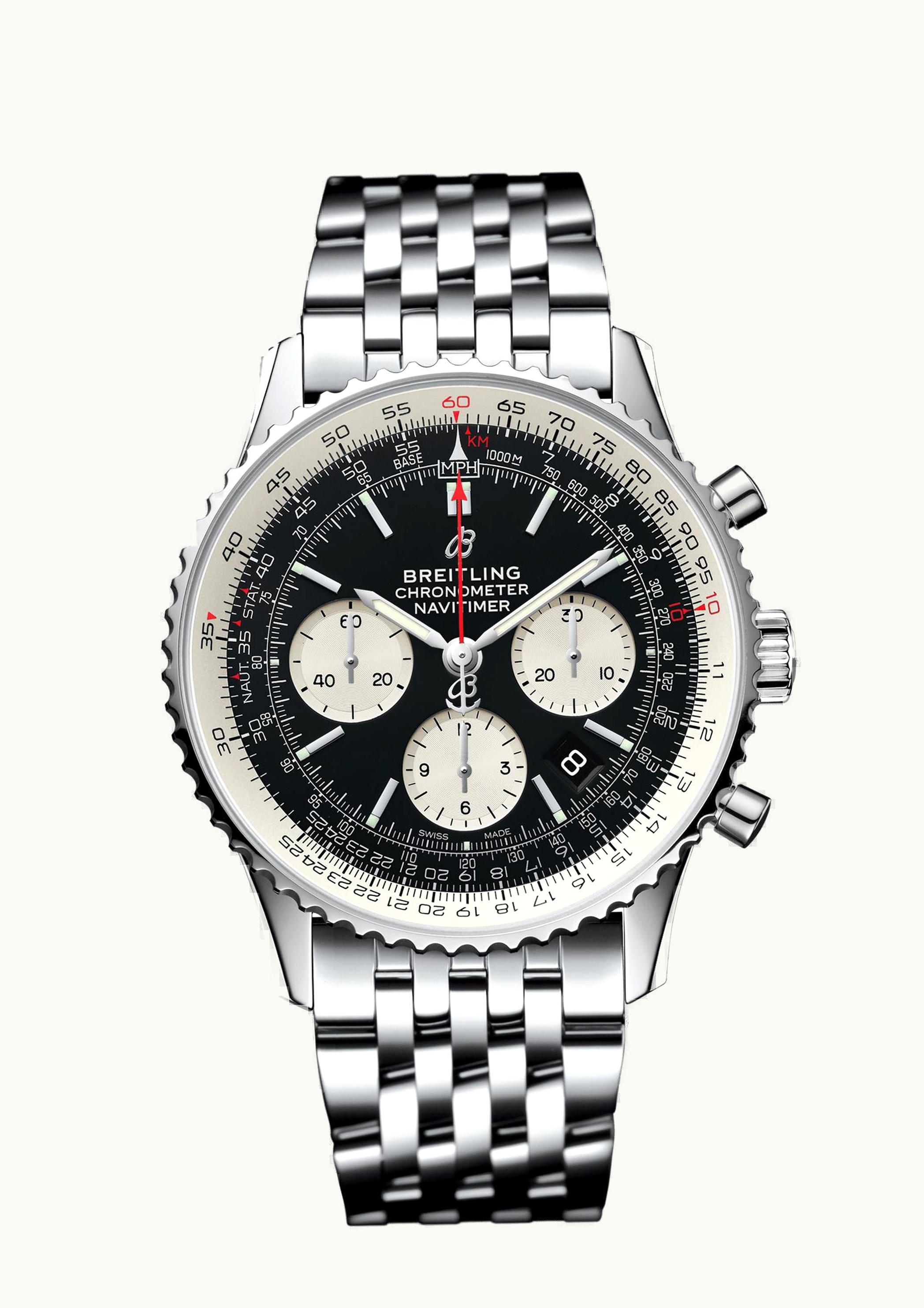 Breitling Navitimer 1 B01 Chronograph 43 Stainless Steel / Black / Bracelet