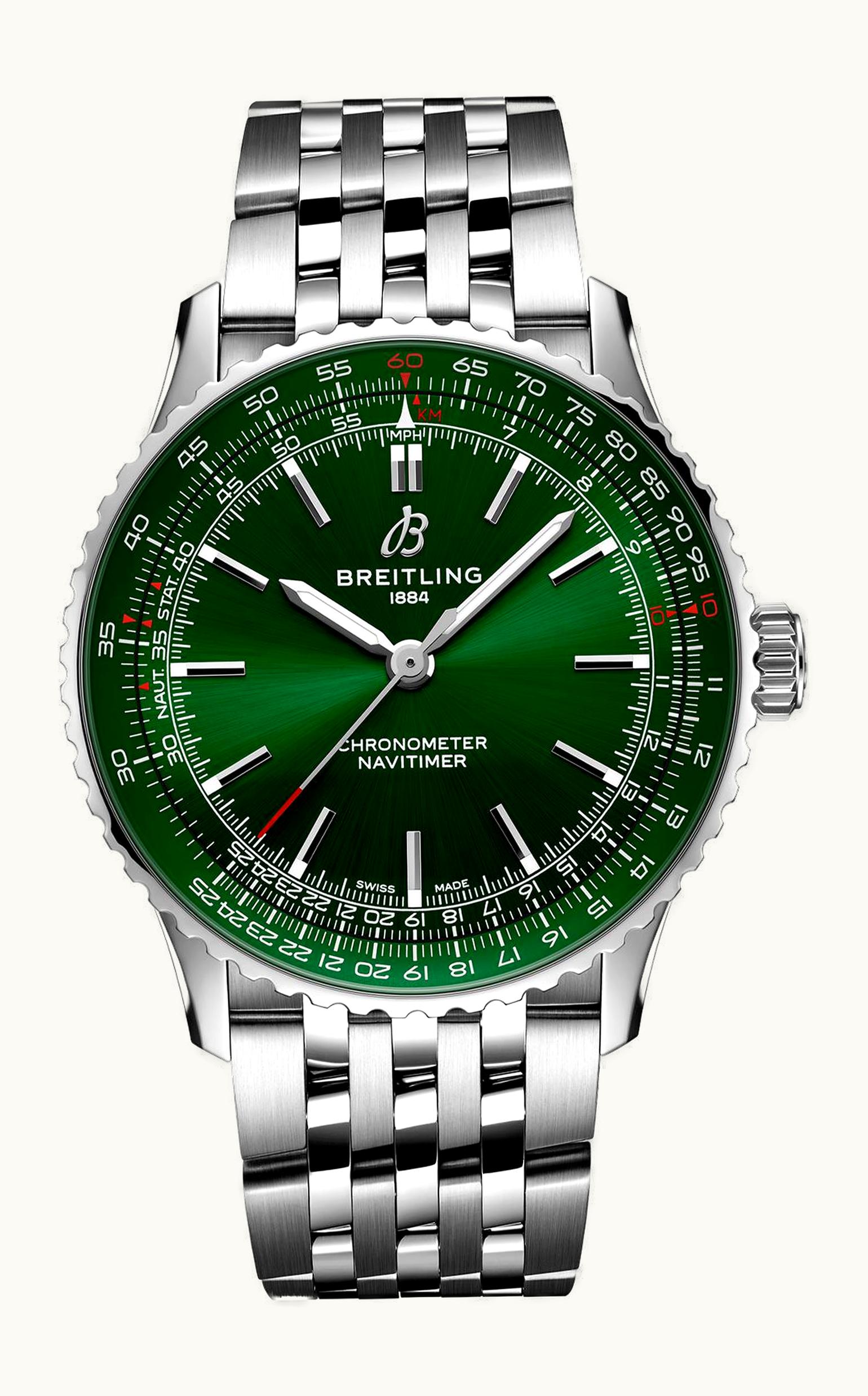 Breitling Navitimer Automatic 41 Automatic Stainless Steel / Green / Bracelet