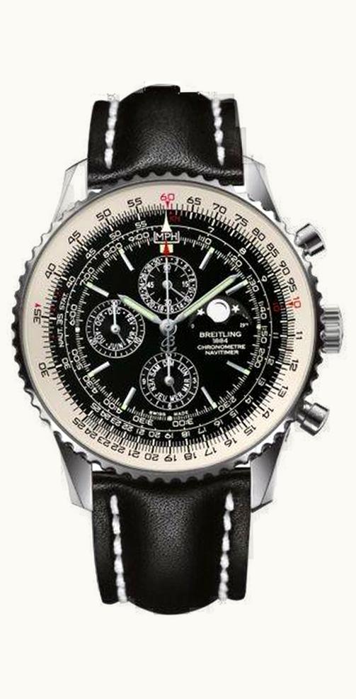 Breitling Navitimer 1461 48 Stainless Steel / Black / Calf / Pin