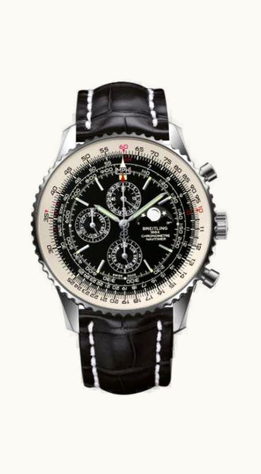 Breitling Navitimer 1461 48 Stainless Steel / Black / Croco / Pin