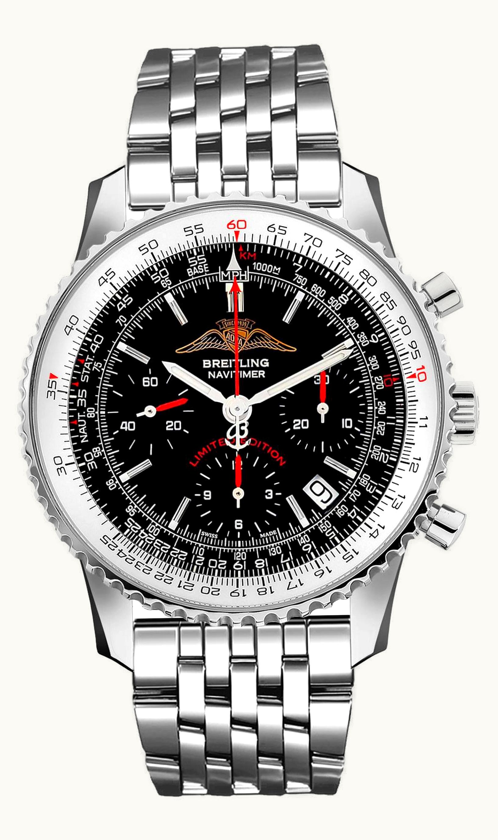 Breitling Navitimer 01 43 Stainless Steel / Black / Bracelet / AOPA