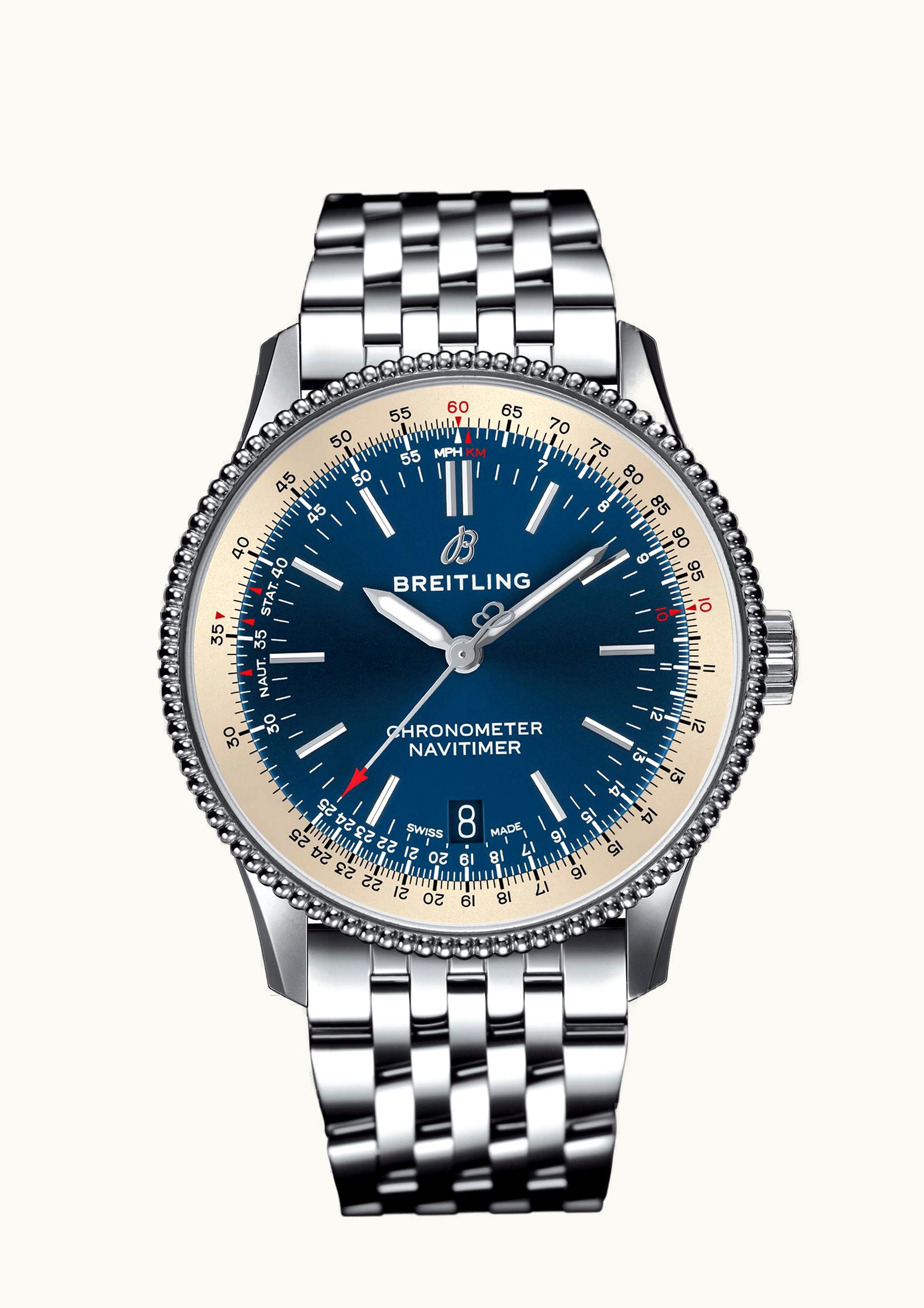 Breitling Navitimer 1 38 Automatic Stainless Steel / Blue / Bracelet