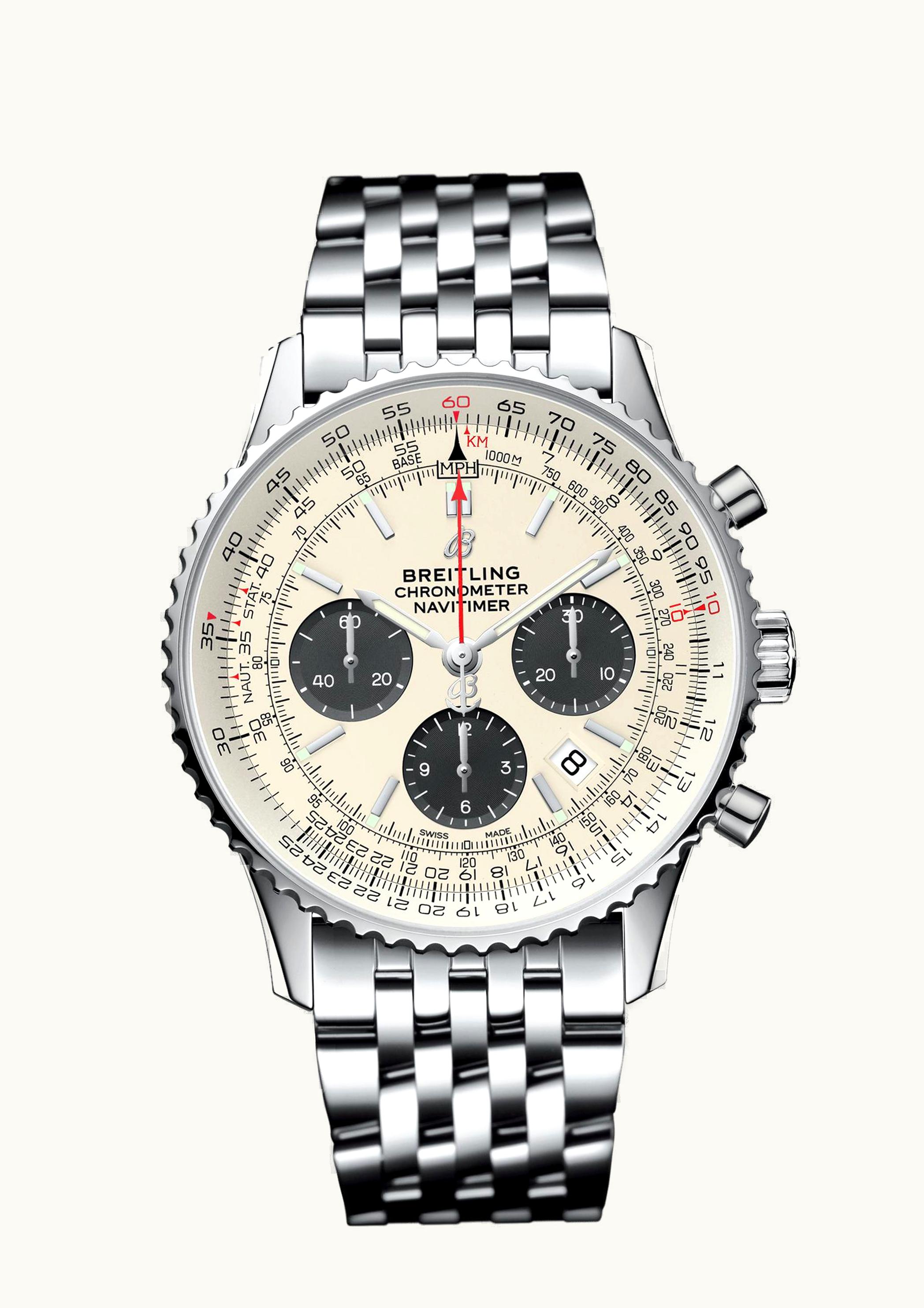 Breitling Navitimer 1 B01 Chronograph 43 Stainless Steel / Silver / Bracelet