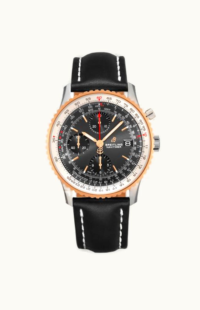 Breitling Navitimer 1 Chronograph 41 Stainless Steel / Red Gold / Black / Calf / Pin