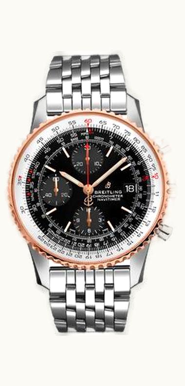Breitling Navitimer 1 Chronograph 41 Stainless Steel / Red Gold / Black / Bracelet