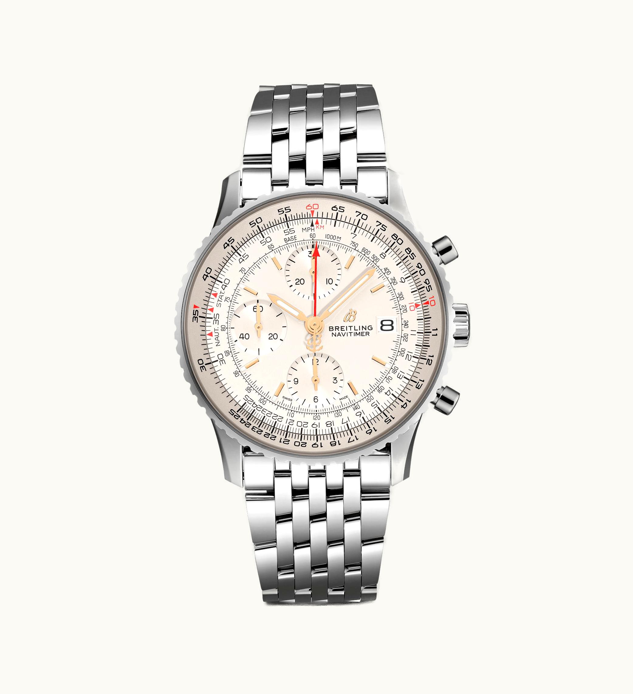 Breitling Navitimer 1 Chronograph 41 Stainless Steel / Silver / Bracelet