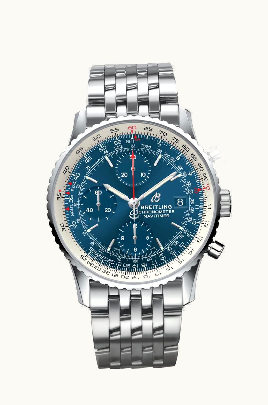 Breitling Navitimer 1 Chronograph 41 Stainless Steel / Blue / Bracelet