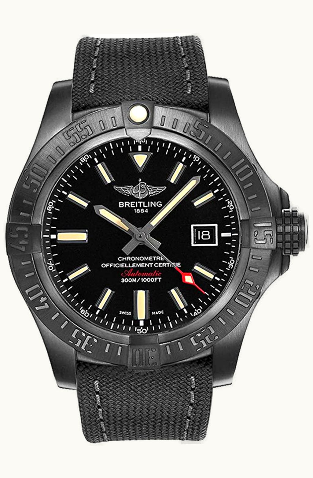 Breitling Navitimer 1 B01 Chronograph 46 Stainless Steel / Aurora Blue / Croco / Pin