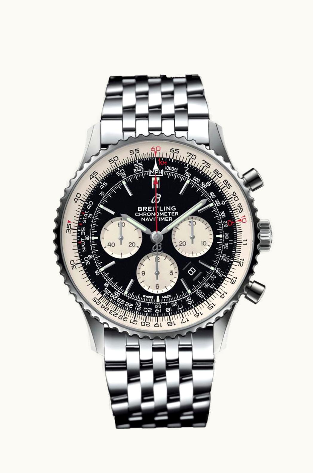 Breitling Navitimer 1 B01 Chronograph 46 Stainless Steel / Black / Bracelet