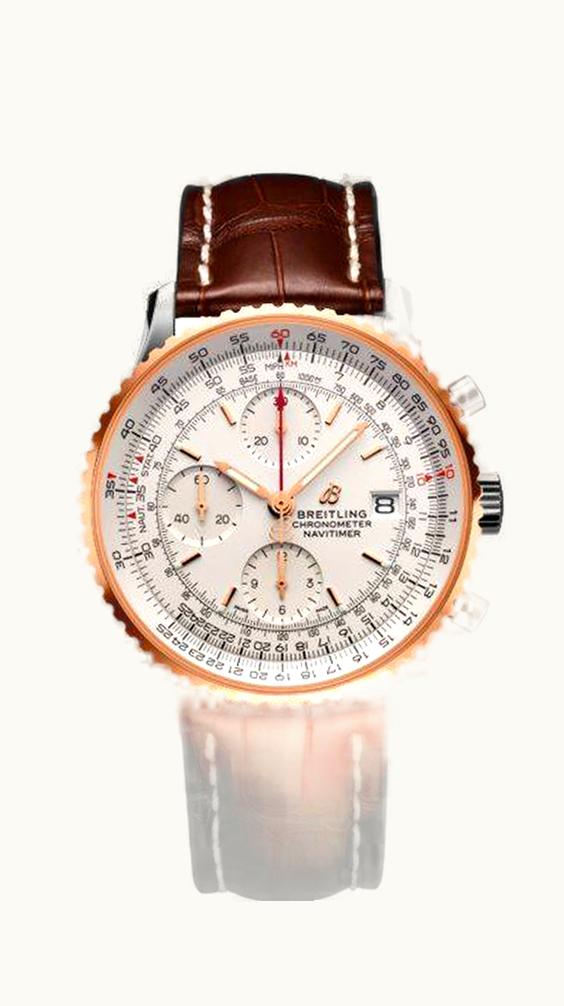Breitling Navitimer 1 Chronograph 41 Stainless Steel / Red Gold / Silver / Croco / Pin