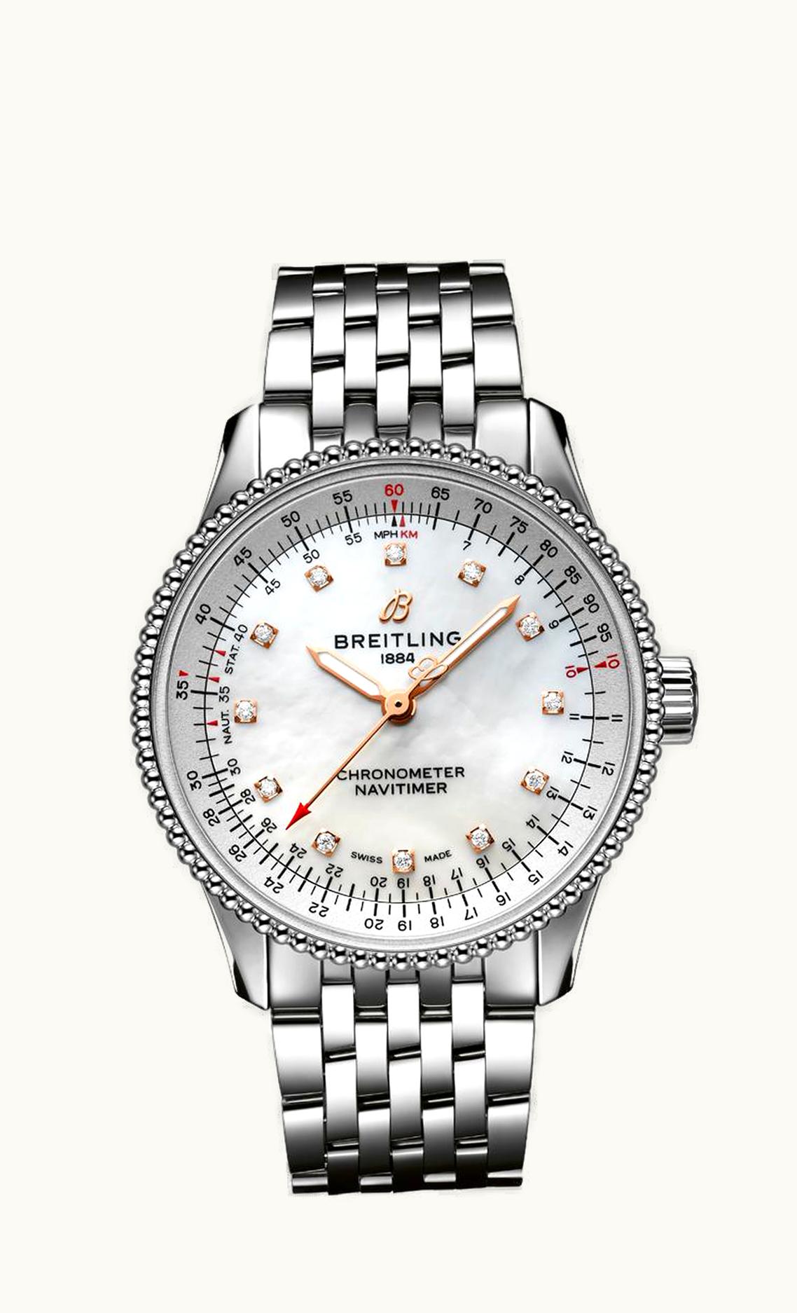 Breitling Navitimer 1 35 Automatic Stainless Steel / MOP / Bracelet