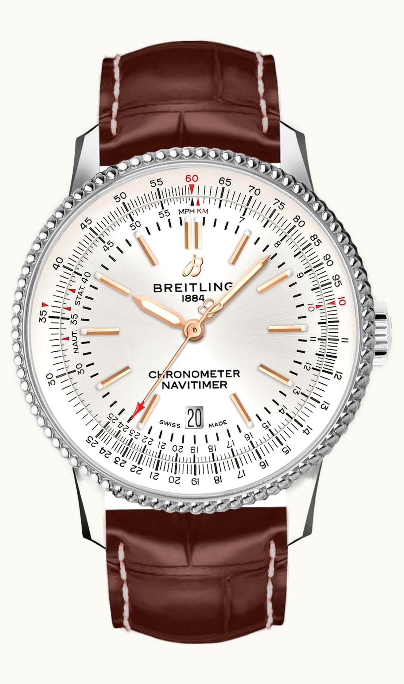 Breitling Navitimer Automatic 41 Automatic Stainless Steel / Rose Gold / Grey / Bracelet