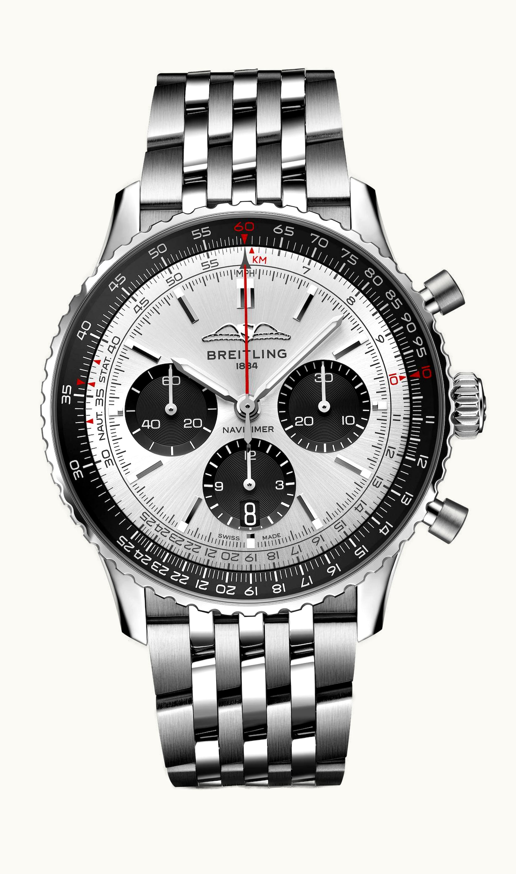 Breitling Navitimer B01 Chronograph 43 Stainless Steel / Silver / Bracelet