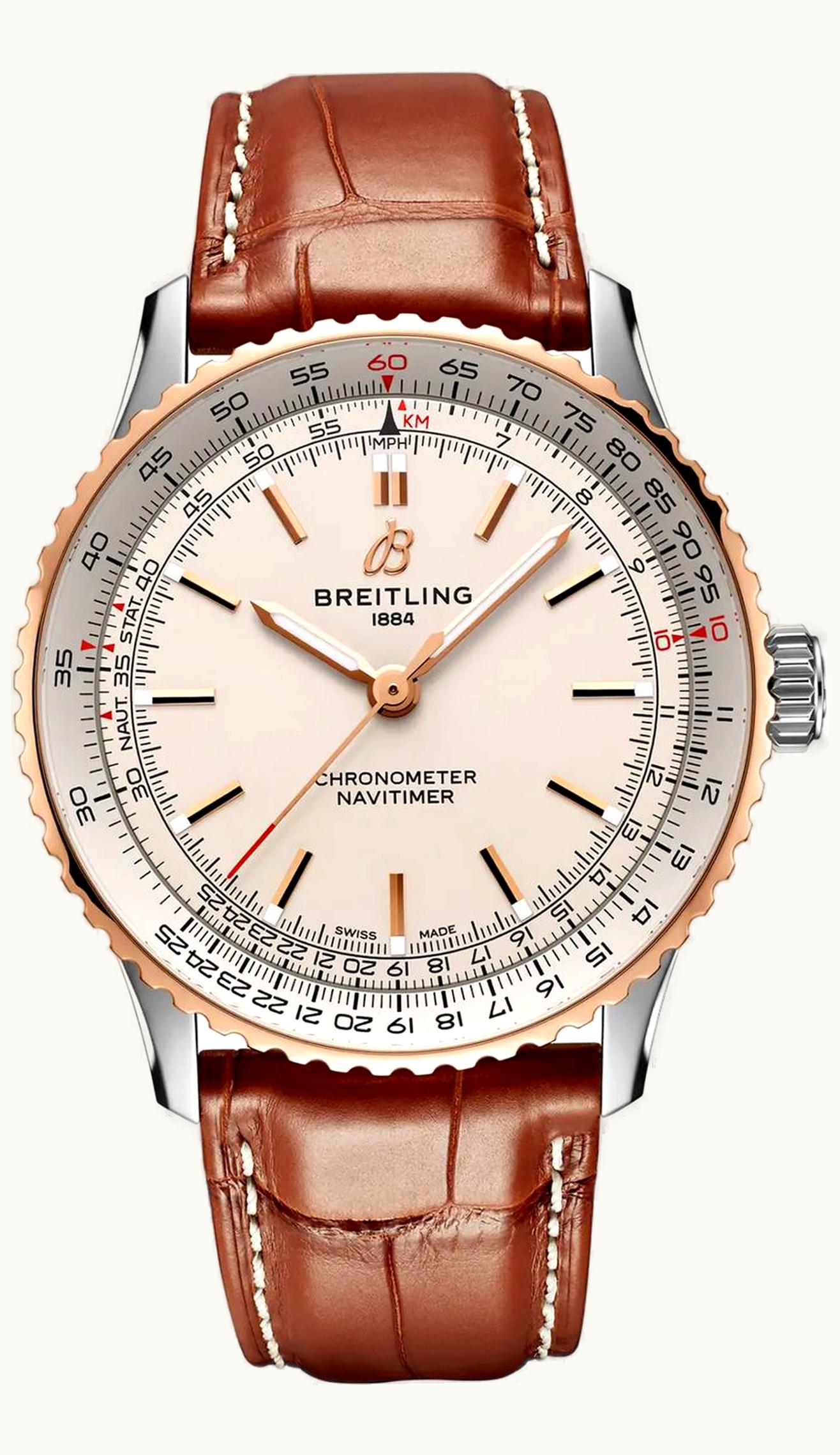 Breitling Navitimer Automatic 41 Automatic Stainless Steel - Red Gold / Silver