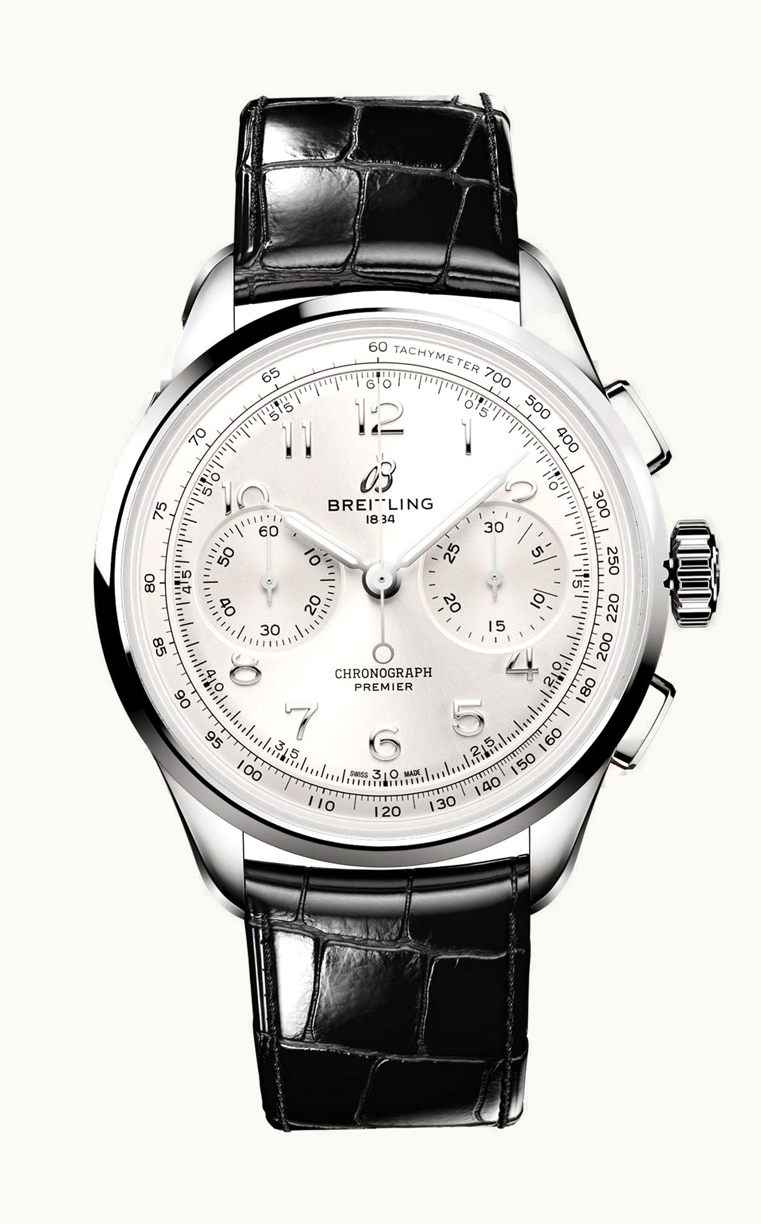 Breitling Premier Heritage B09 Chronograph 40 Stainless Steel / Silver