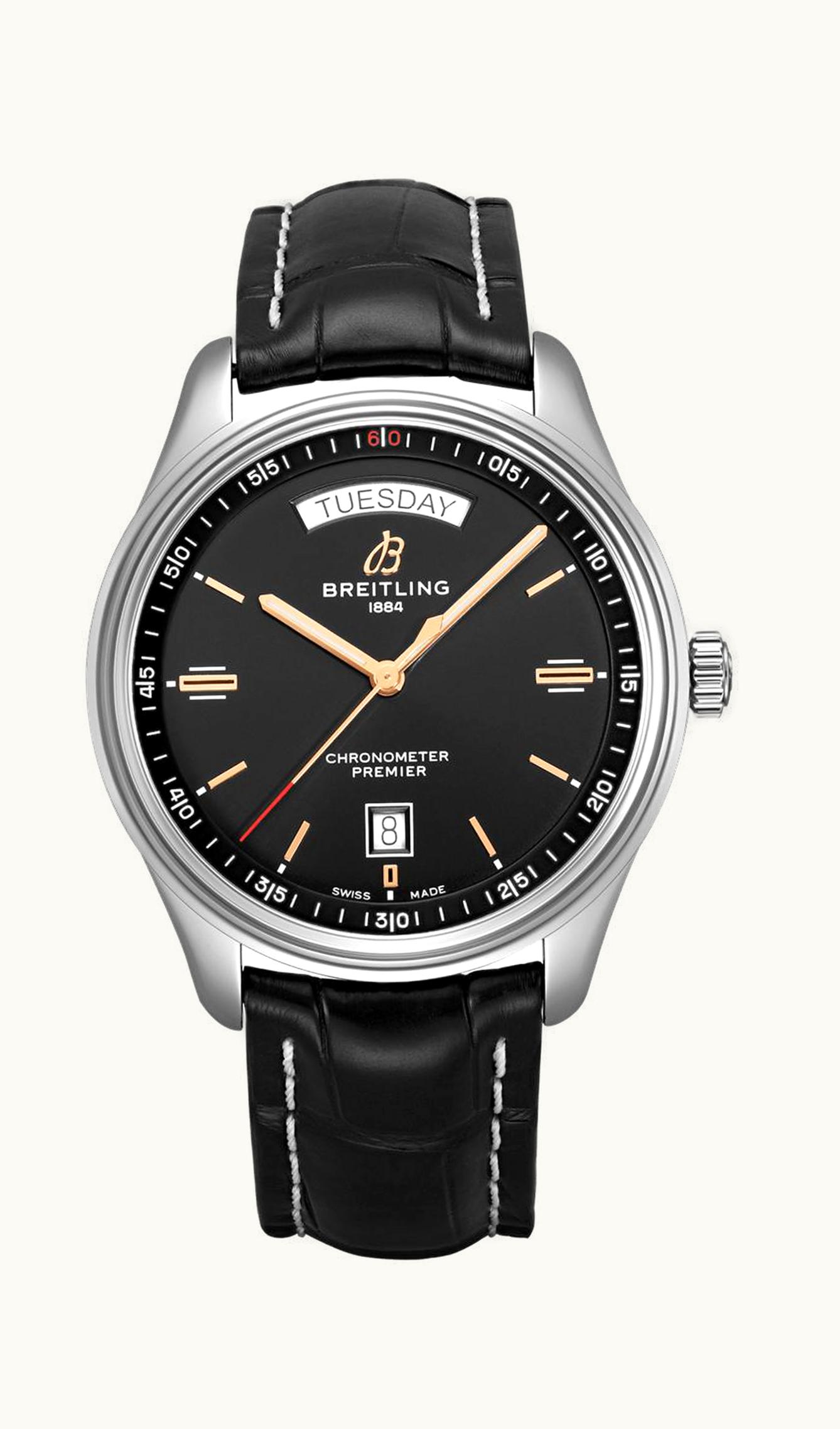 Breitling Premier Automatic Day & Date 40 Stainless Steel / Black / Bracelet