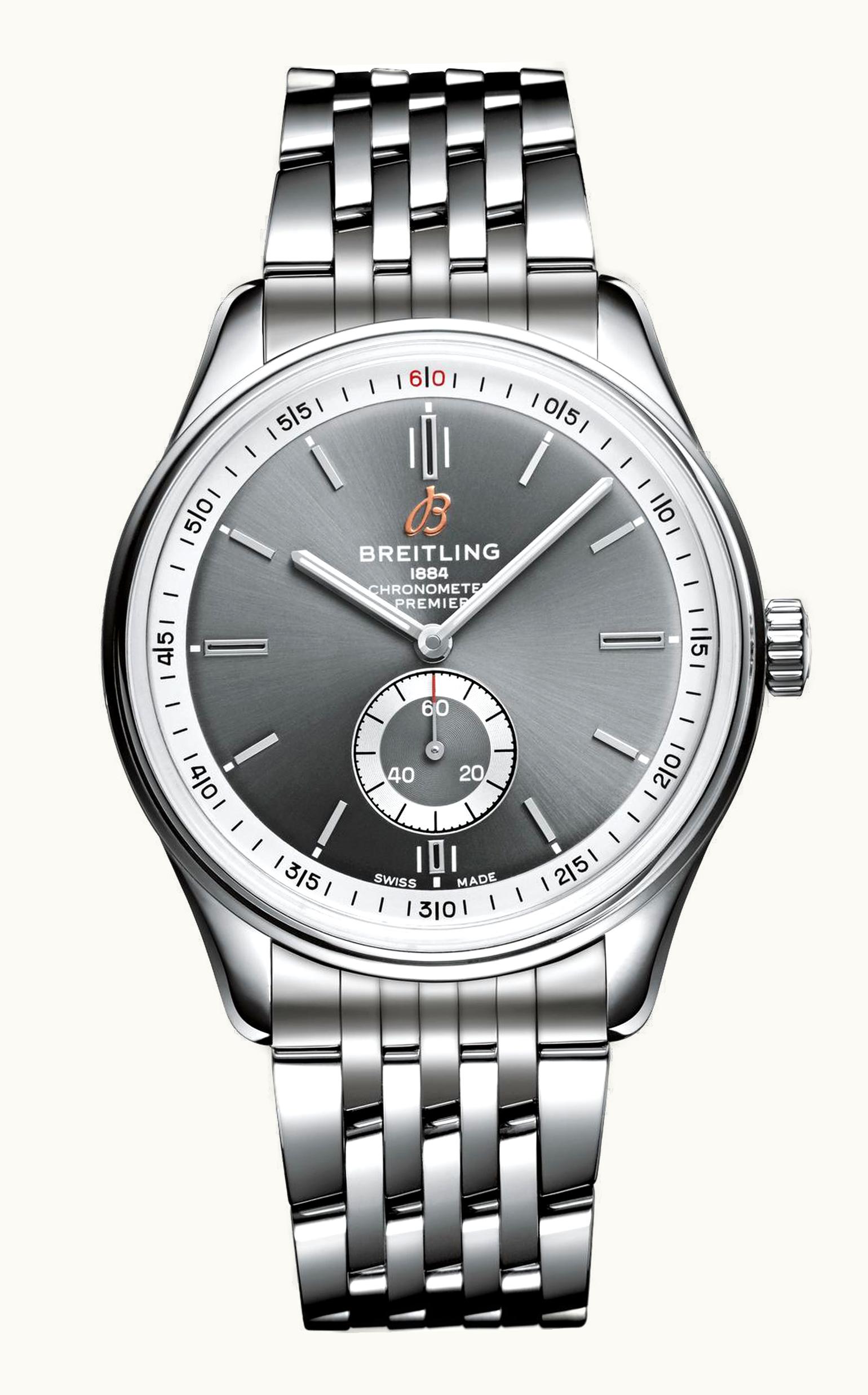 Breitling Premier Automatic 40 Stainless Steel / Anthracite / Bracelet