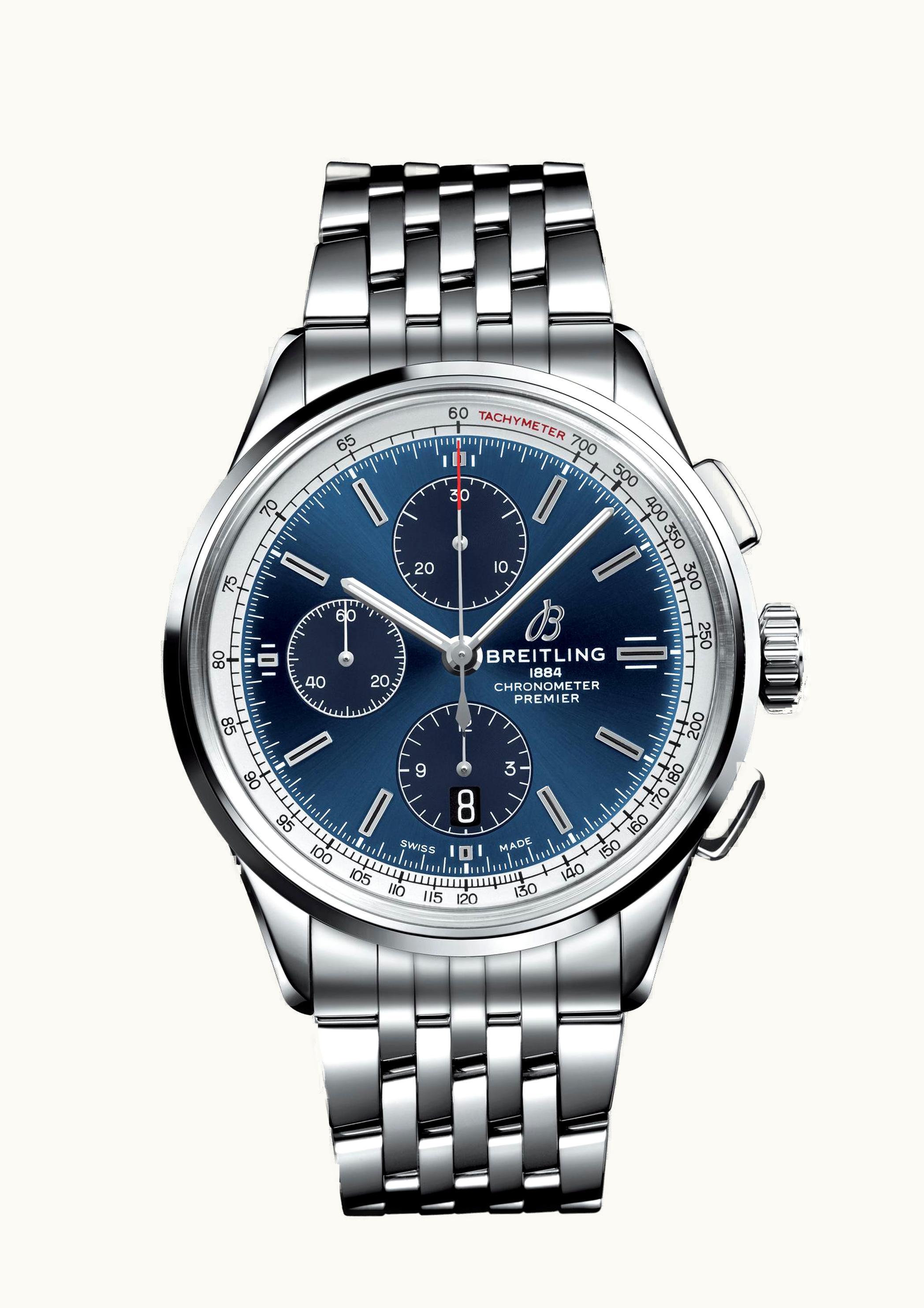 Breitling Premier B01 Chronograph 42 Stainless Steel / Anthracite / Nubuck / Pin