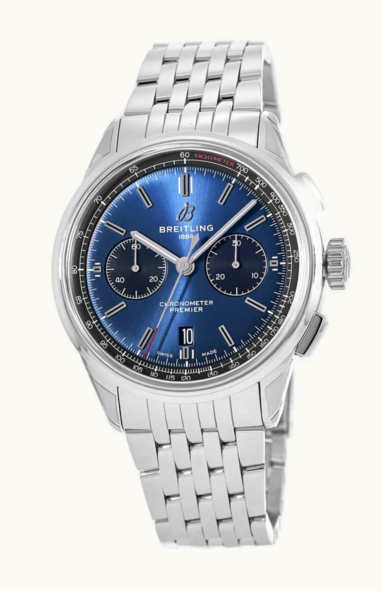 Breitling Premier B01 Chronograph 42 Stainless Steel / Blue / Bracelet