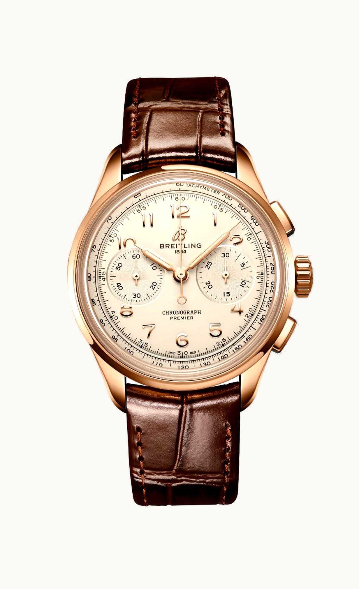 Breitling Premier Heritage B09 Chronograph 40 Red Gold / Silver