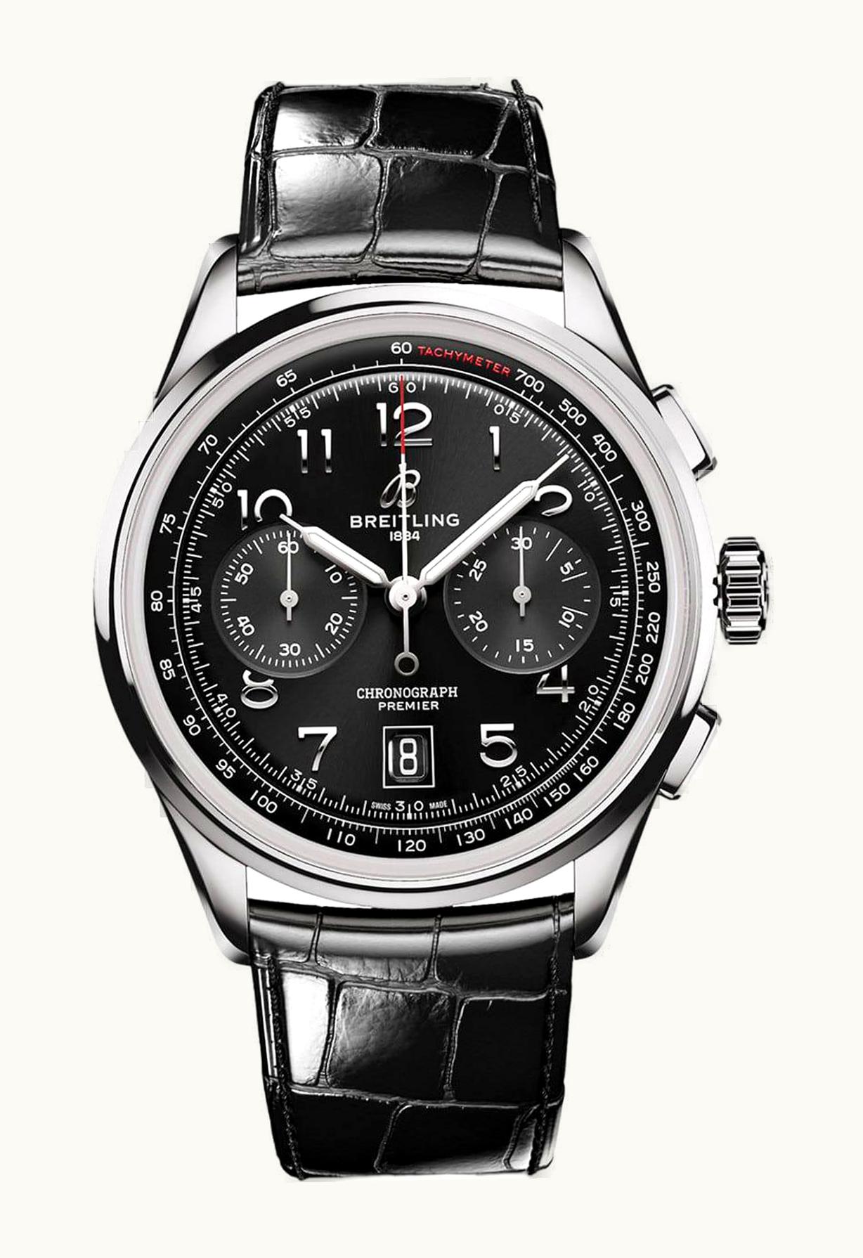 Breitling Premier B01 Chronograph 42 Stainless Steel / Black / Alligator