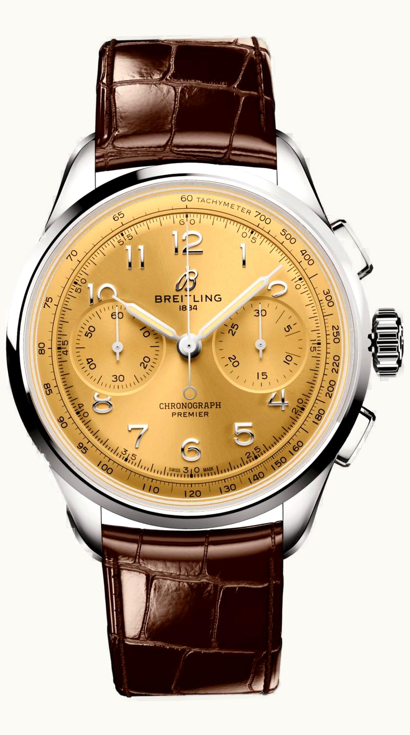 Breitling Premier Heritage B09 Chronograph 40 Stainless Steel / Champagne