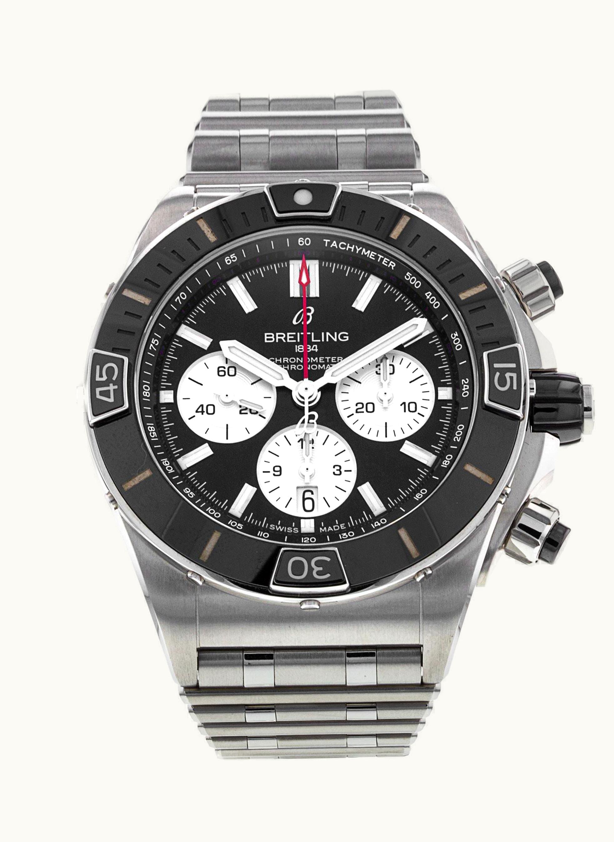 Breitling Super Chronomat B01 44 Stainless Steel / White / Japan