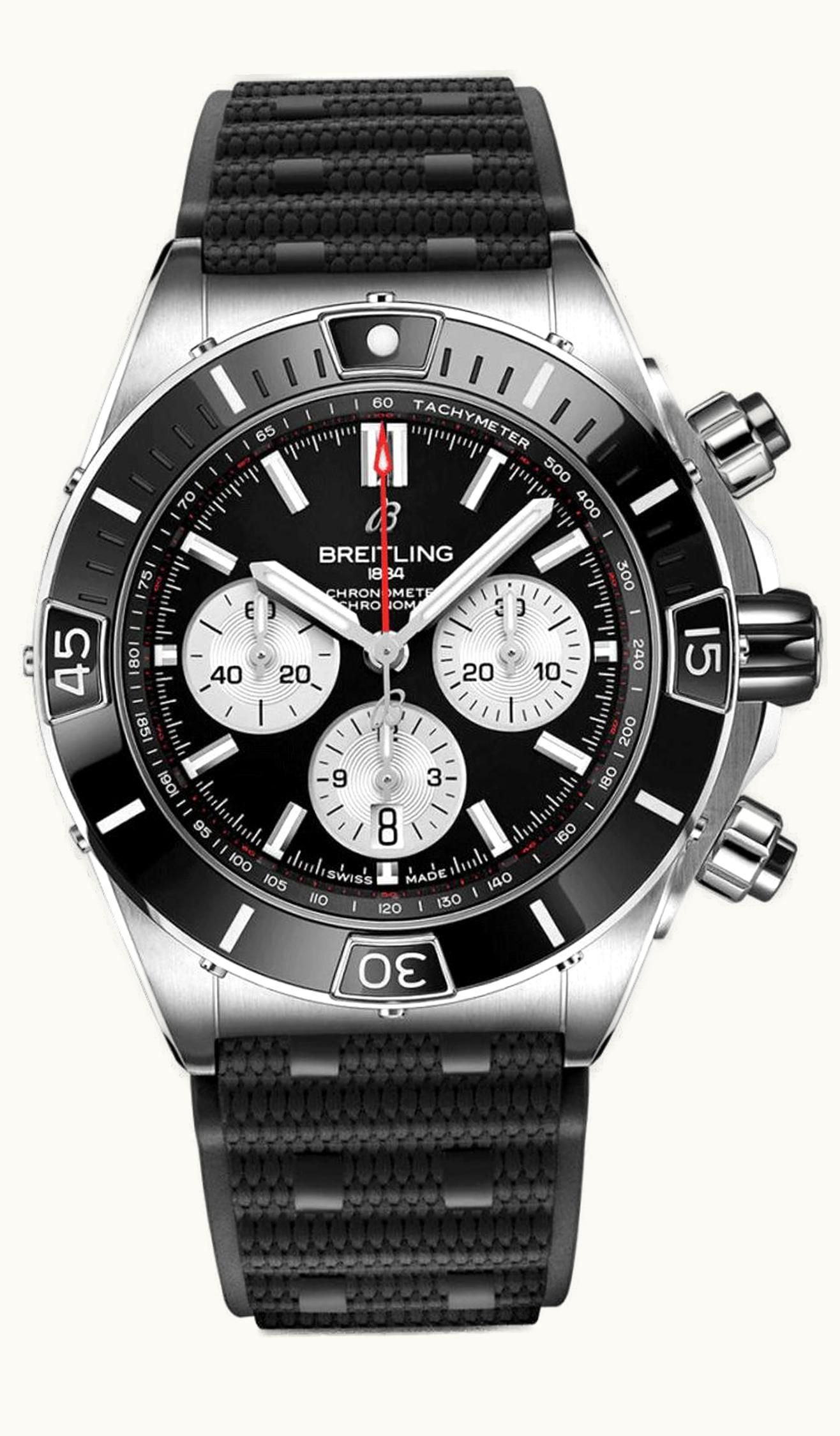 Breitling Super Chronomat B01 44 Stainless Steel / Black / Rubber