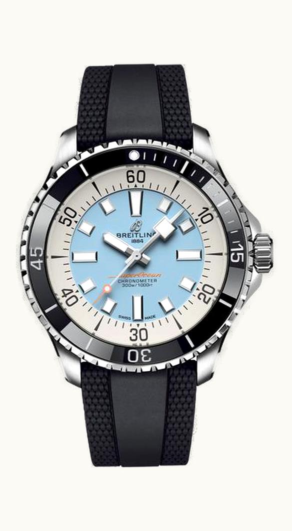 Breitling SuperOcean Automatic 44 Stainless Steel / Ice Blue / Bucherer