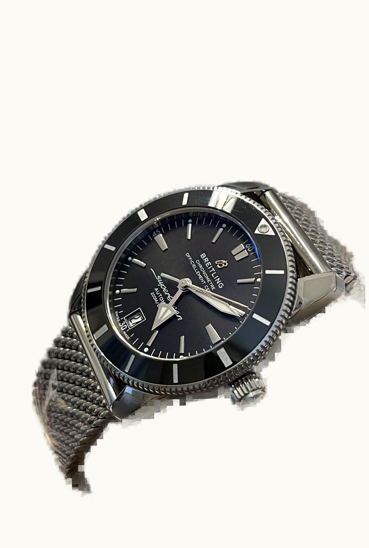 Breitling Superocean II 42 Stainless Steel / Volcano Black / Rubber